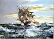 unknow artist, Seascape, boats, ships and warships. 139